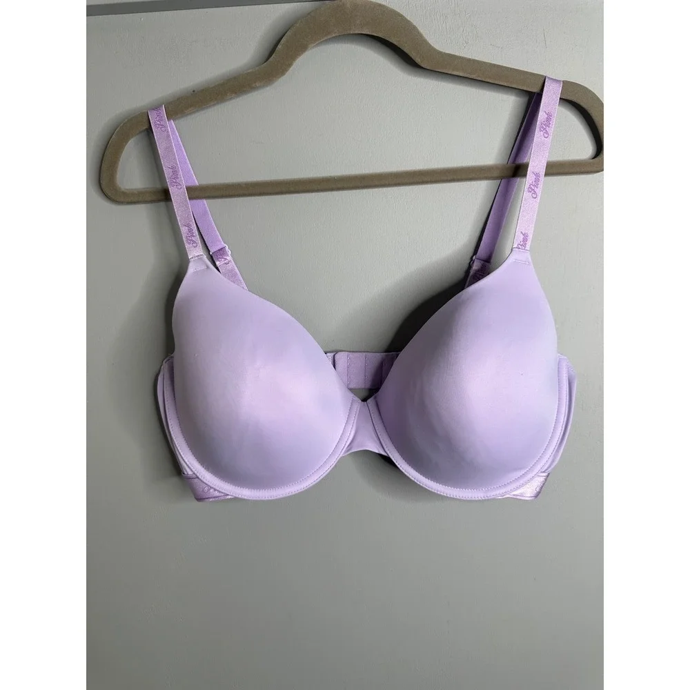 Victoria's Secret PINK Wear Everywhere T-Shirt Bra Lightly Lined Purple 38DD